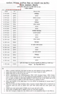 Rajasthan 8th Class Board Time Table 2024 | DIET 8th Exam Date Sheet 2024