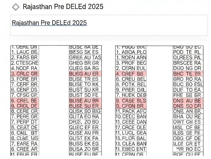 Rajasthan Pre DElEd Answer Key 2025 – Download PDF (Set Wise), Raise Objections